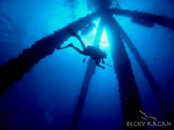 On the L-Tower in the Dry Tortugas. by Becky Kagan 